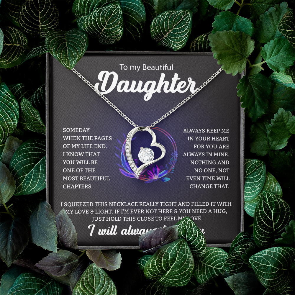To My Beautiful Daughter | Forever Love Necklace
