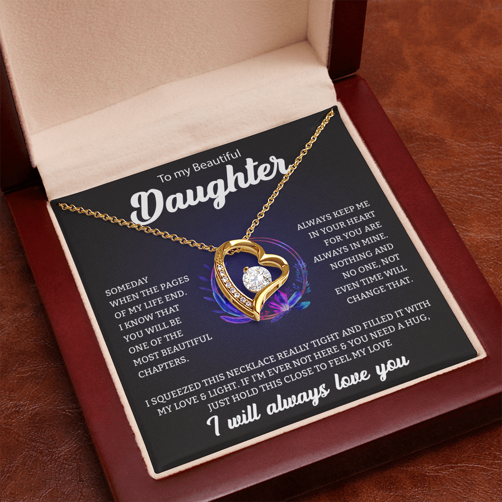 To My Beautiful Daughter | Forever Love Necklace