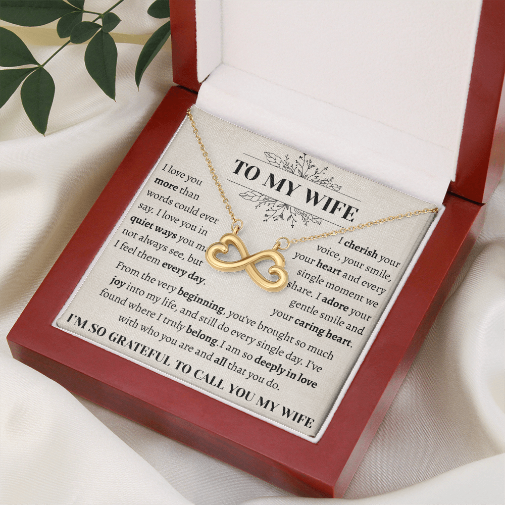 To My Wife I'm So Grateful | Endless Love Necklace