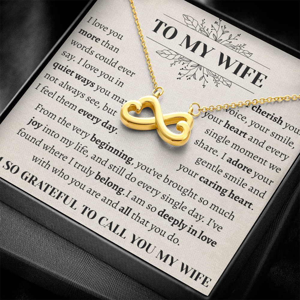 To My Wife I'm So Grateful | Endless Love Necklace