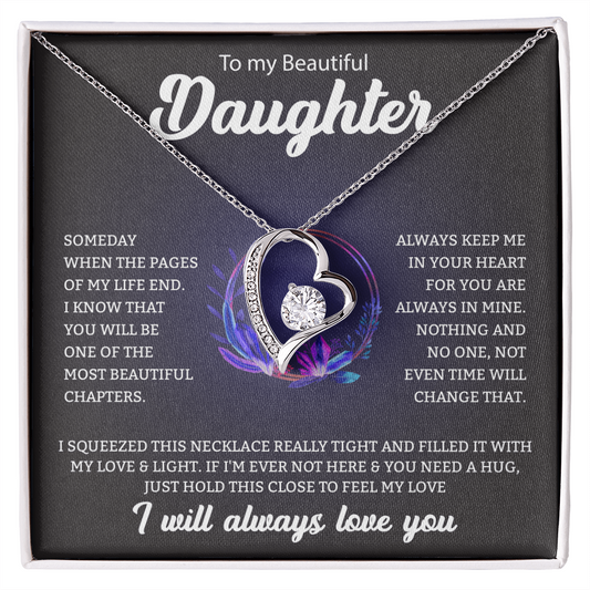 To My Beautiful Daughter | Forever Love Necklace