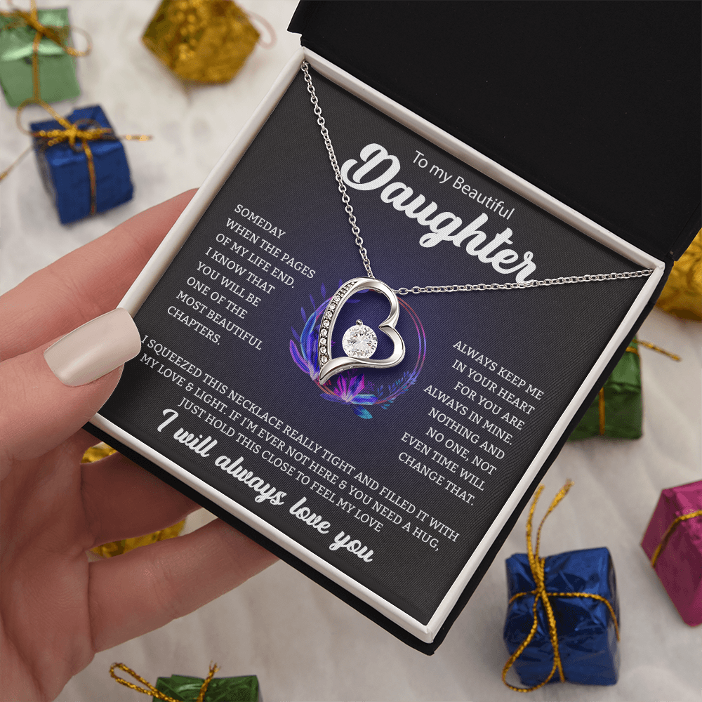 To My Beautiful Daughter | Forever Love Necklace