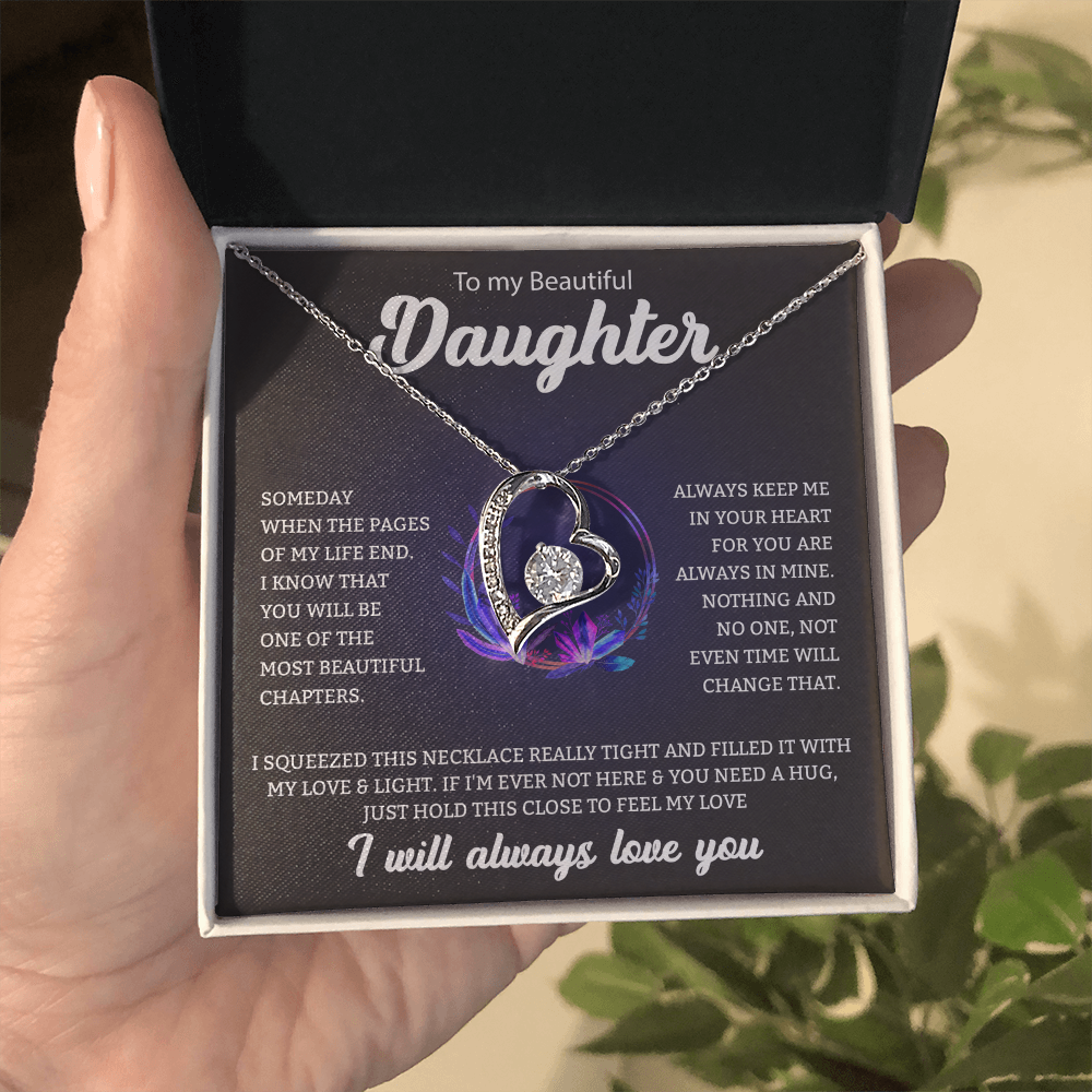 To My Beautiful Daughter | Forever Love Necklace